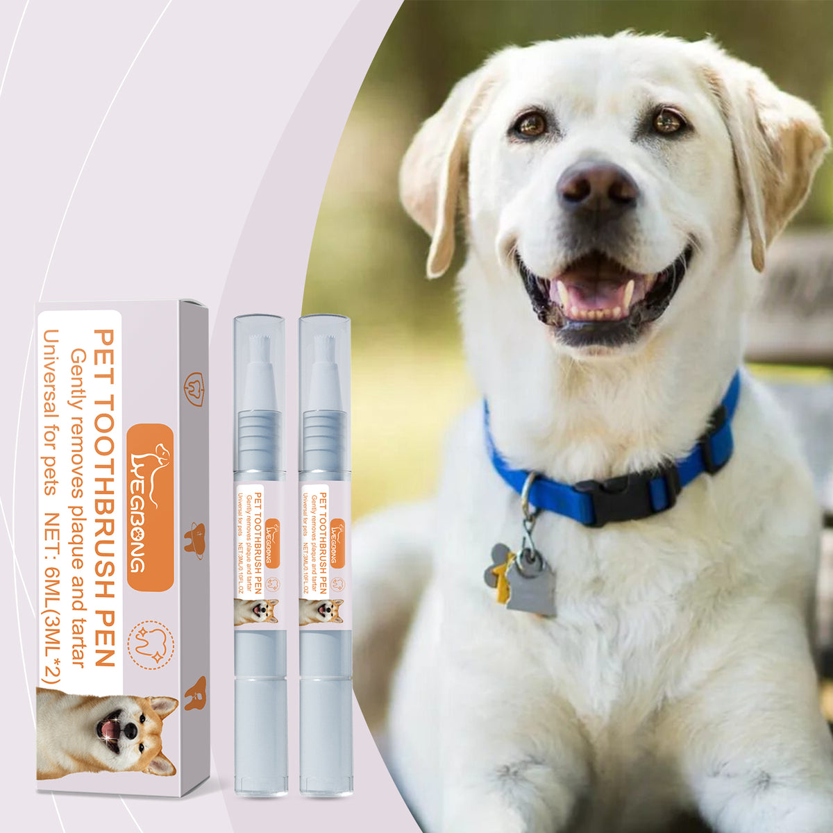 Pet Dental Brush Pen 2-Pack