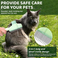 Self-Cleaning Pet Comb — Knot Remover, Orange