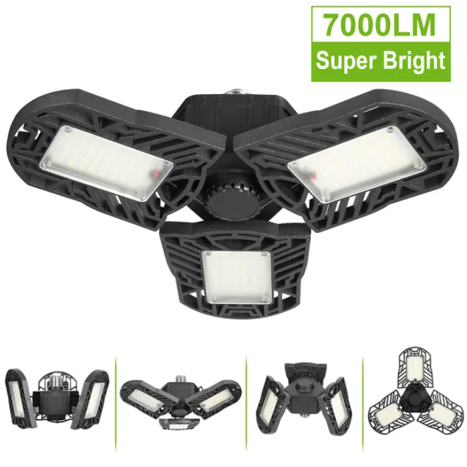 Deformable LED Workshop Light — Adjustable Ceiling Mount