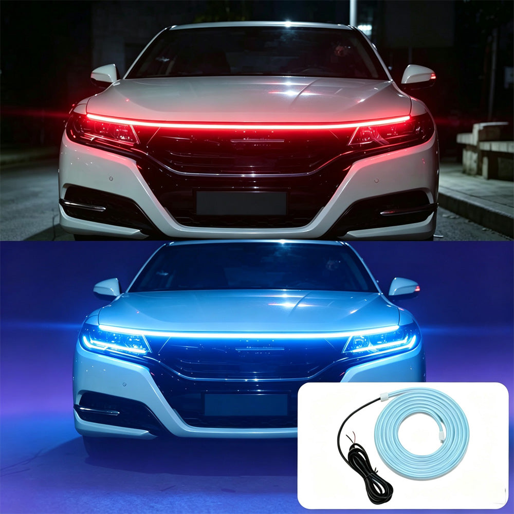Hood LED Light Strip 71in (180cm) — Blue, Waterproof