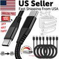 Braided USB-C Fast Charging Cable — 3FT, Black