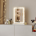 LED Vanity Mirror with Lights 13x17 — White, 3 Color Modes Touch Control