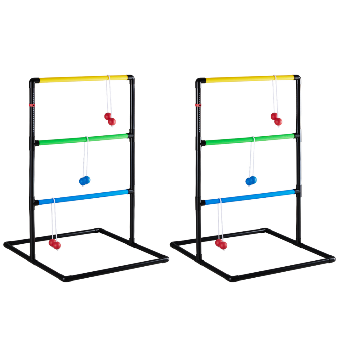 Ladder Ball Toss Game Set — Backyard Throwing Game with 6 Balls