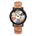 Vintage Leather Strap Quartz Watch — Classic Round Dial