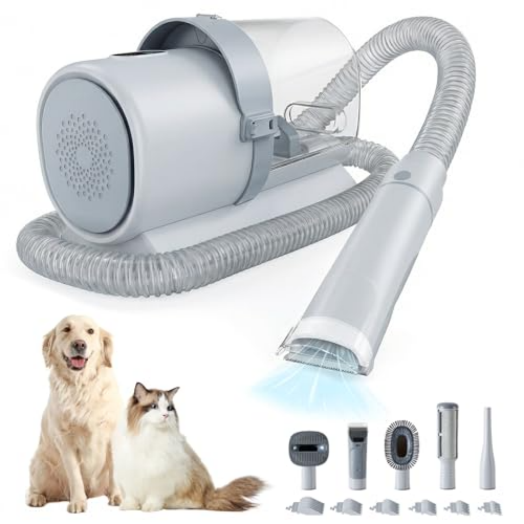 Pet Grooming Vacuum Clipper Kit