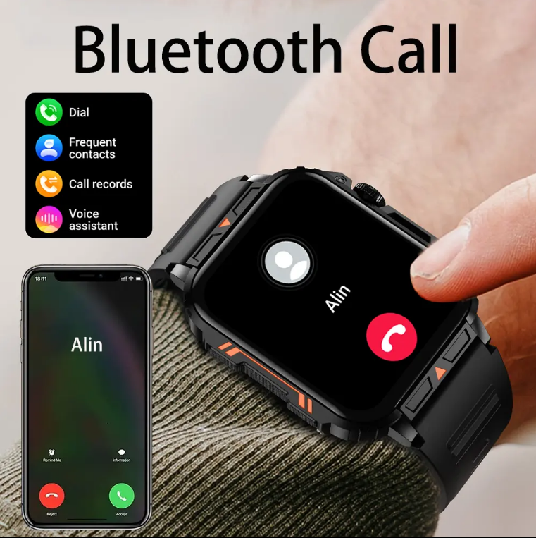 L81 Outdoor Sports Smartwatch — Answer Calls, Fitness Tracker, Waterproof