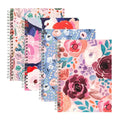 Spiral Floral Journal Notebook — 80 Pages, 6x8in (Designs Vary)