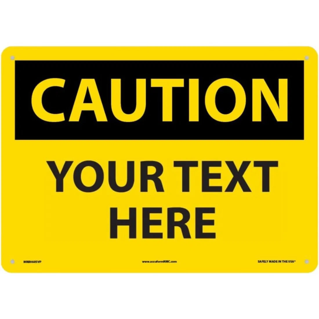 Novelty Caution Sign — Customizable Safety-Style Wall Sign