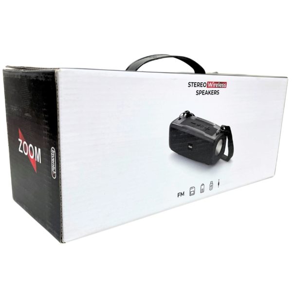 Zoom Wireless Bluetooth Portable Speaker with Strap — 2-Pack