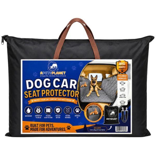 Hard Bottom Waterproof Backseat Car Protector — 2-Pack