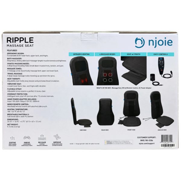 njoie Ripple Heated Massage Seat — 2-Pack