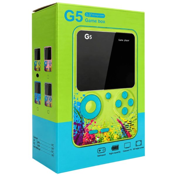 G5 Retro Handheld Game Box with 3in LCD + Remote — 2-Pack