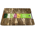 Acacia Wood End Grain Chopping Block with Metal Handle — 2-Pack