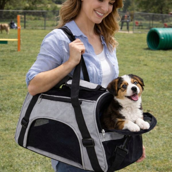 Foldable Mesh Pet Carrier Bag — 2-Pack