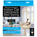 Macrame Hanging Cat Hammock — Indoor Cat Bed Swing — 2-Pack
