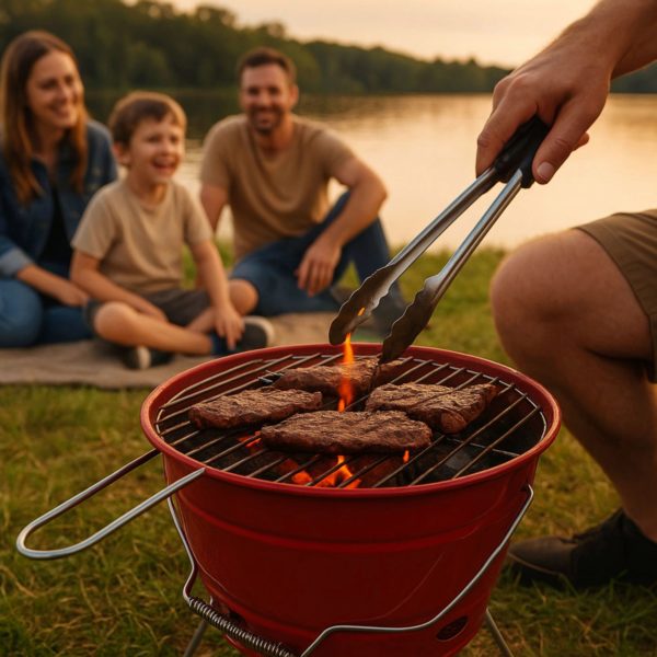 Portable Barbecue Bucket Grill — 2-Pack