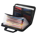 Fire-Resistant Document Bag — Waterproof File Organizer, Black