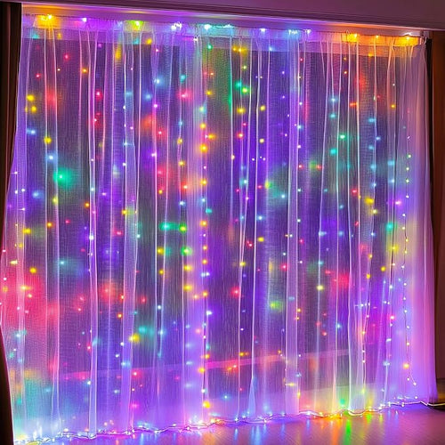 300 LED Curtain String Lights — alternate view