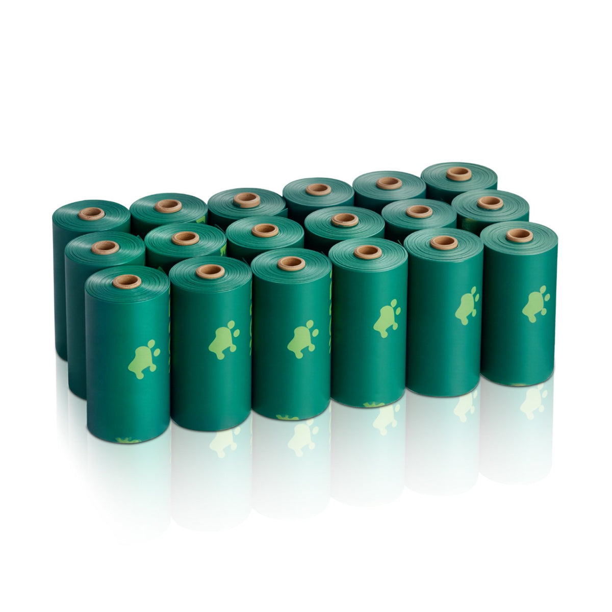 Dog Waste Bags 270 Count — Leak-Proof Refill Rolls, Dark Green