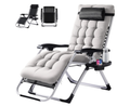 Zero Gravity Chair — Reclining Patio Lounge Chair with Cup Holder (Grey)