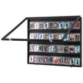 36 Graded Card Display Case — Lockable Wall Cabinet with UV-Protection Glass