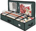 Gift Wrap Storage Organizer Bag — Holds 22 Rolls up to 40in, Green