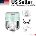 Electric Garlic & Food Chopper 300ML — Mini Mincer, White