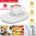 Electric Mug Warmer Pad — Auto Shut-Off, White
