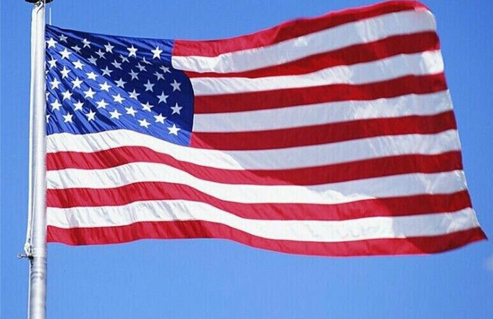 American flag 4x6 flying on a pole