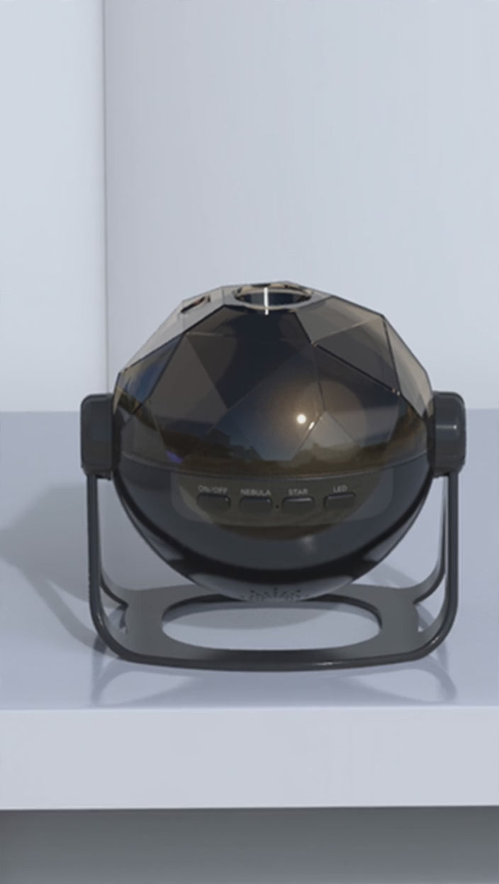Galaxy Starry Sky Projector — Nebula & Star Lamp with Timer demo video