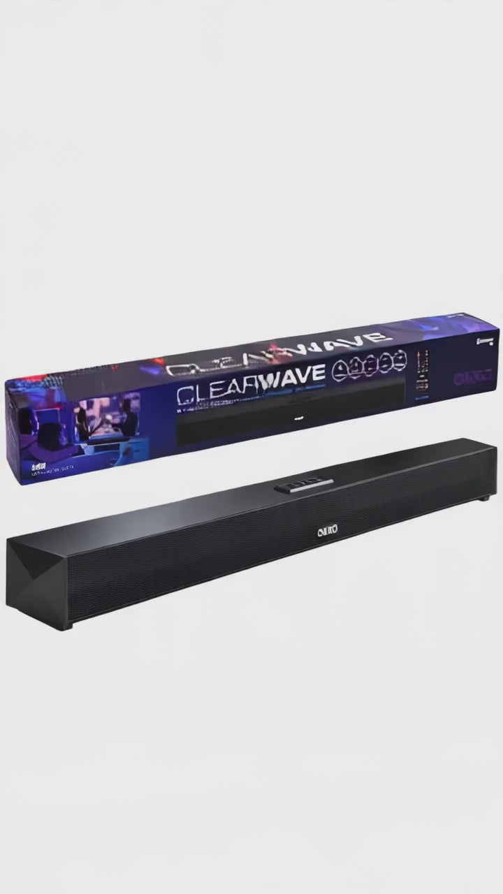 OKKO Clear Wave Wireless Bluetooth Sound Bar Speaker with Remote — TV & Home Audio demo video