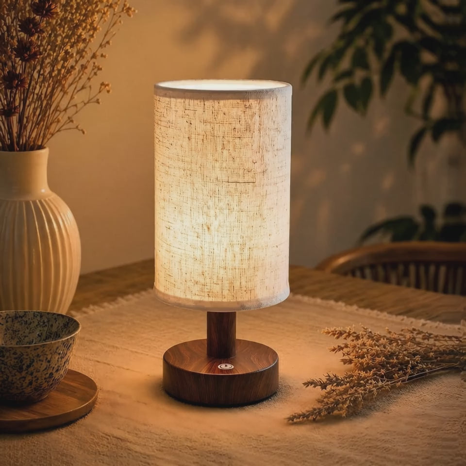 Mini Cordless Bedside Lamp — Touch Control Rechargeable LED Night Light demo video